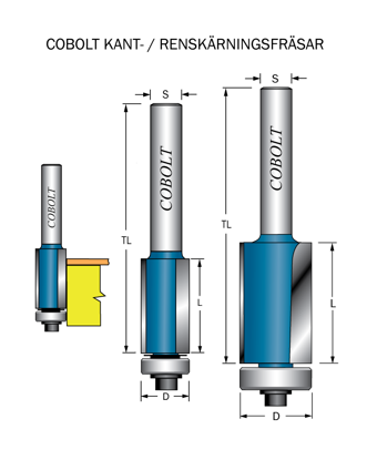 Cobolt Kantfräs D=13 L=51 TL=110 | toolab.se