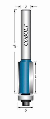 Cobolt Kantfräs D=19, L=32, TL=70