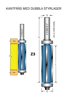 Cobolt Kantfräs med två styrlager Z=3 | toolab.se