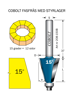 Cobolt Fasfräs m lager 15 grad F=25 | toolab.se