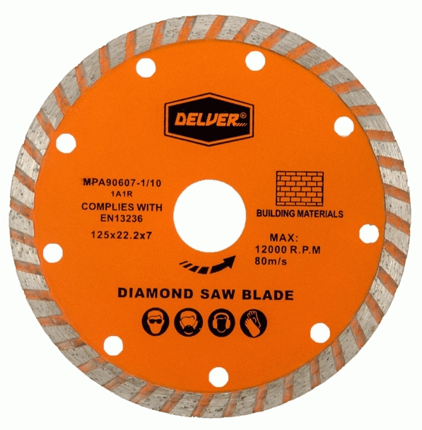Delver Diamantkapskiva 125mm (Turbo) - betong