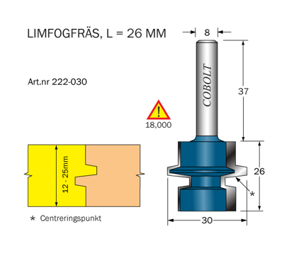 Cobolt Limfogfräs 8mm | toolab.se