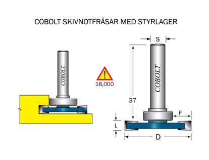 Cobolt Skivnotfräs L=2,0 / F=8, D=36 | toolab.se