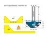 Cobolt Fasfräs 45° L=12 D1=39 D2=15 S=8