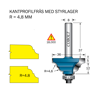 Cobolt Kantprofilfräs R=4.8 L=17 F=11.5 D=36 S=8