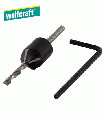 Wolfcraft Försänkare med borr Ø3,2x12mm