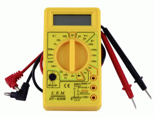 Spänningsprovare/Multimeter DT830-BL 1000V - batteri