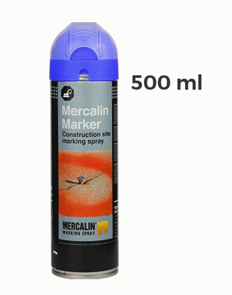 Mercalin Märkspray Flouricerande Blå 500ml