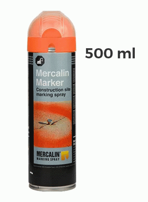 Mercalin Märkspray Flouricerande Orange 500ml