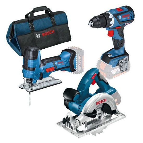 Bosch 18V Verktygspaket 5st (GSR/GST/GKS) 2x5,0ah - TOOLAB.SE