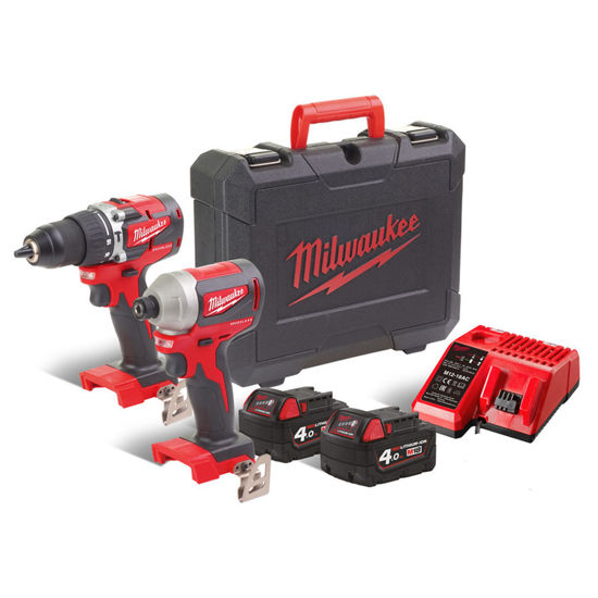 Milwaukee M18 CBLPP2A-402C Powerpack 18V CBLPD/CBLID (2x4,0ah) - TOOLAB.SE