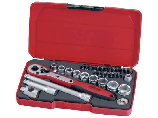 Teng Tools T3834 Hylsnyckelsats 34-delar - TOOLAB.SE