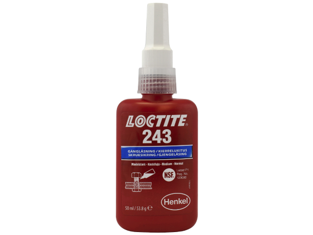 Loctite Gänglåsning Medel 243 (50ml) - service