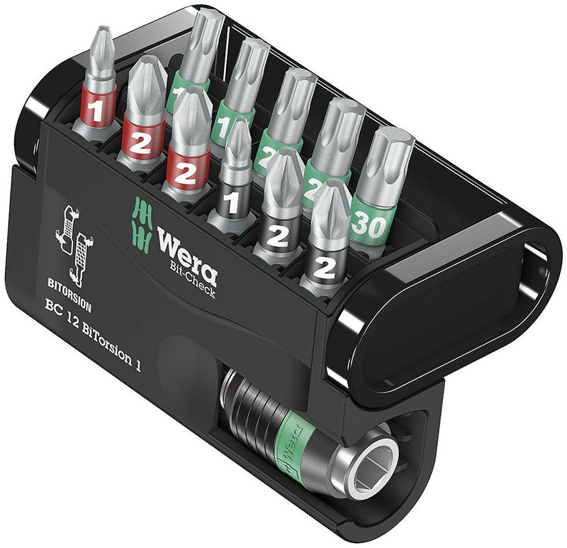 Wera Bitssats Bit-Check12 BiTorsion 12-delar - med