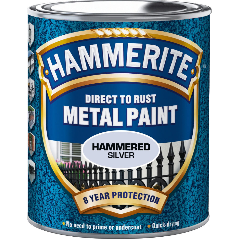 HAMMERITE HAMMARLACK 250ML SILVER - med
