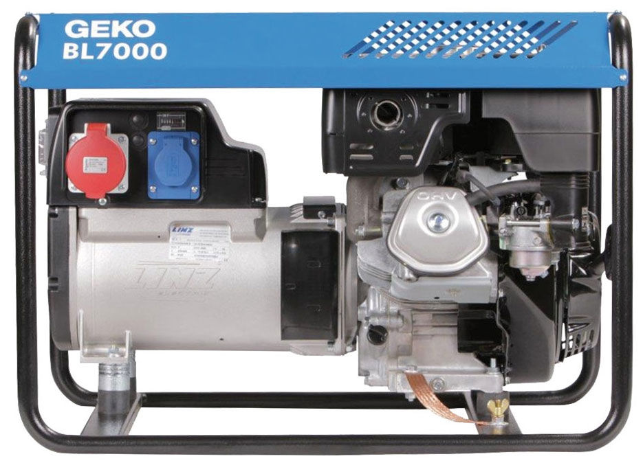 GEKO BL7000 Bensindrivet Elverk 1-fas/3-fas - med