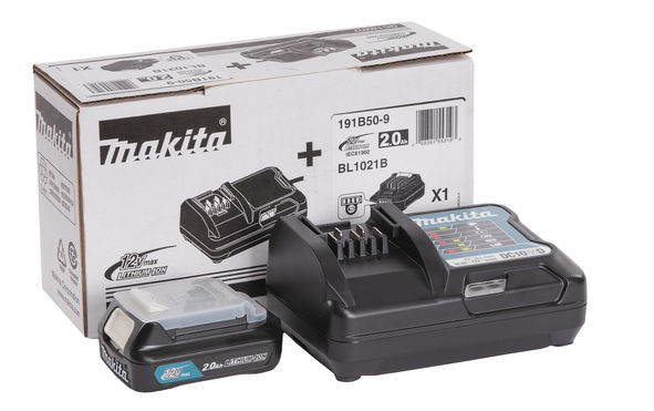 Makita 191B50-9 Powerpack 12V/CXT - 1 st 2,0 Ah batteri & laddare - med