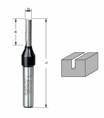 Delver Bottenskärande  Notfräs 3mm | toolab.se