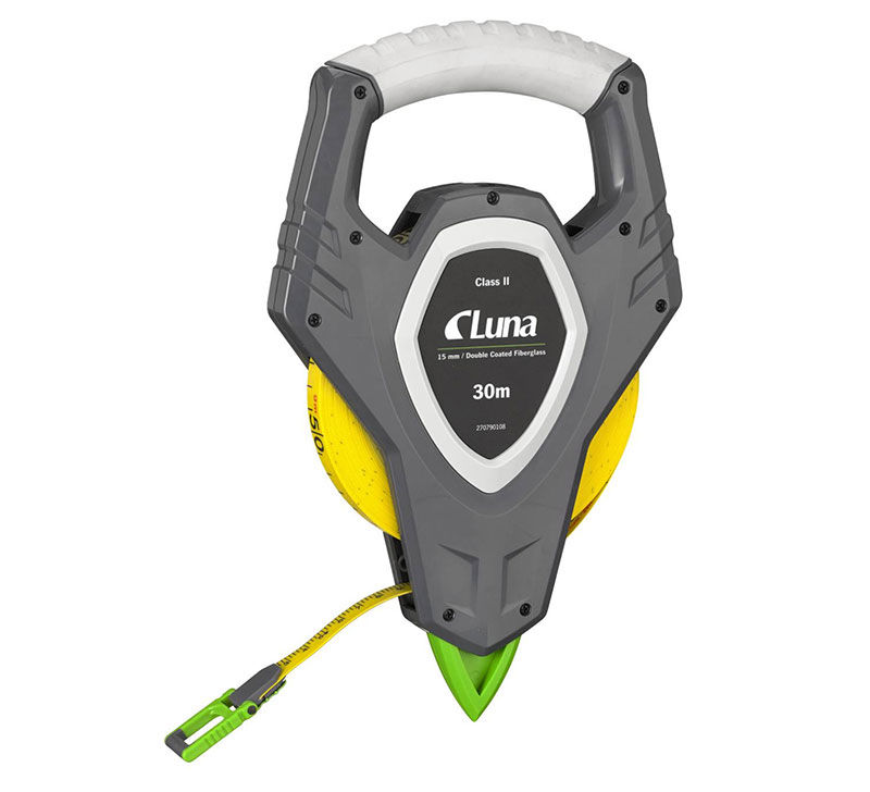 Luna LGO Mätband Glasfiber Öppen 30m