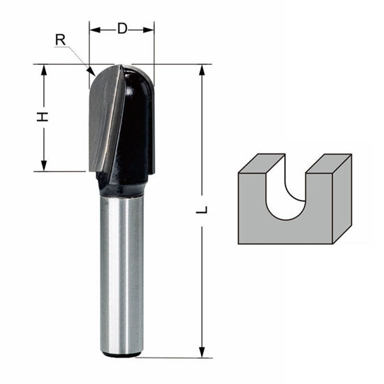 Delver Hålkälsfräs 12×R6×20 S=8 | toolab.se