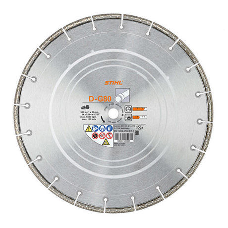Stihl Diamantkapskiva D-G80 350mm/14" för Rörkapning - silver