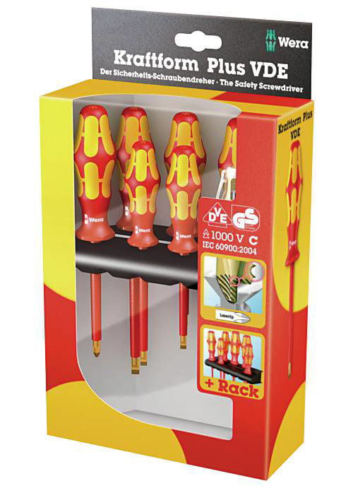 Wera skruvmejselsats (1000 volt) 160l/7 - med