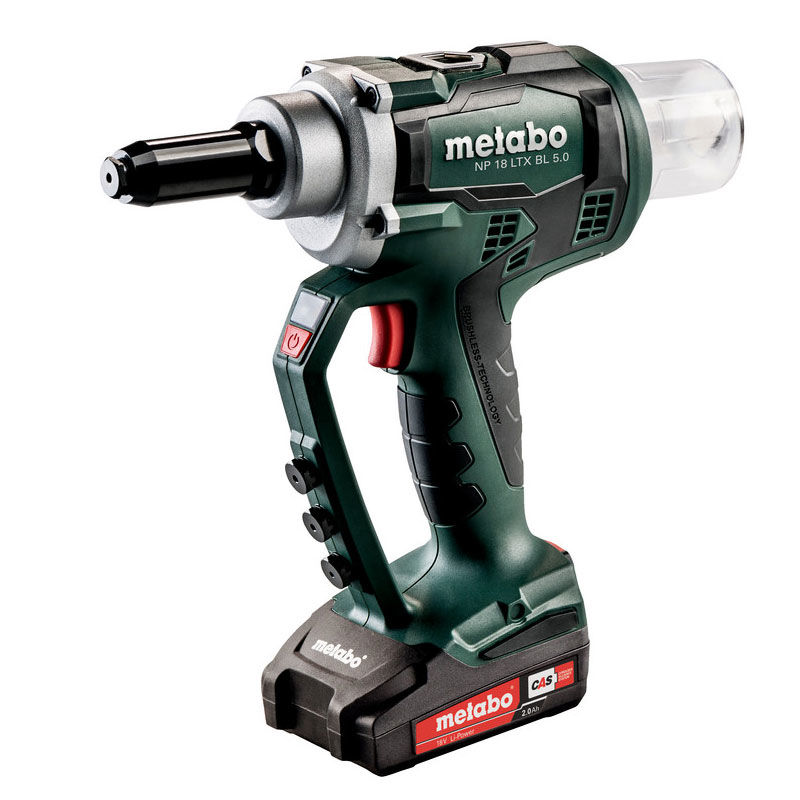 Metabo NP 18 LTX BL 5.0 Popnitpistol 18V (2x2,0ah) - batteridriven