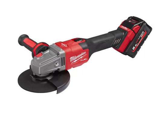 Bild på Milwaukee M18 FHSAG125XB-552X fuel 125 mm vinkelslip med låsbar strömbrytare 