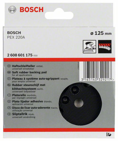 Bild på Bosch sliprondell medelhård 125 mm PEX 220