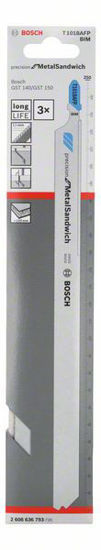 Bild på Bosch T 1018 AFP Precision for Metal Sandwich sticksågblad 3 st  