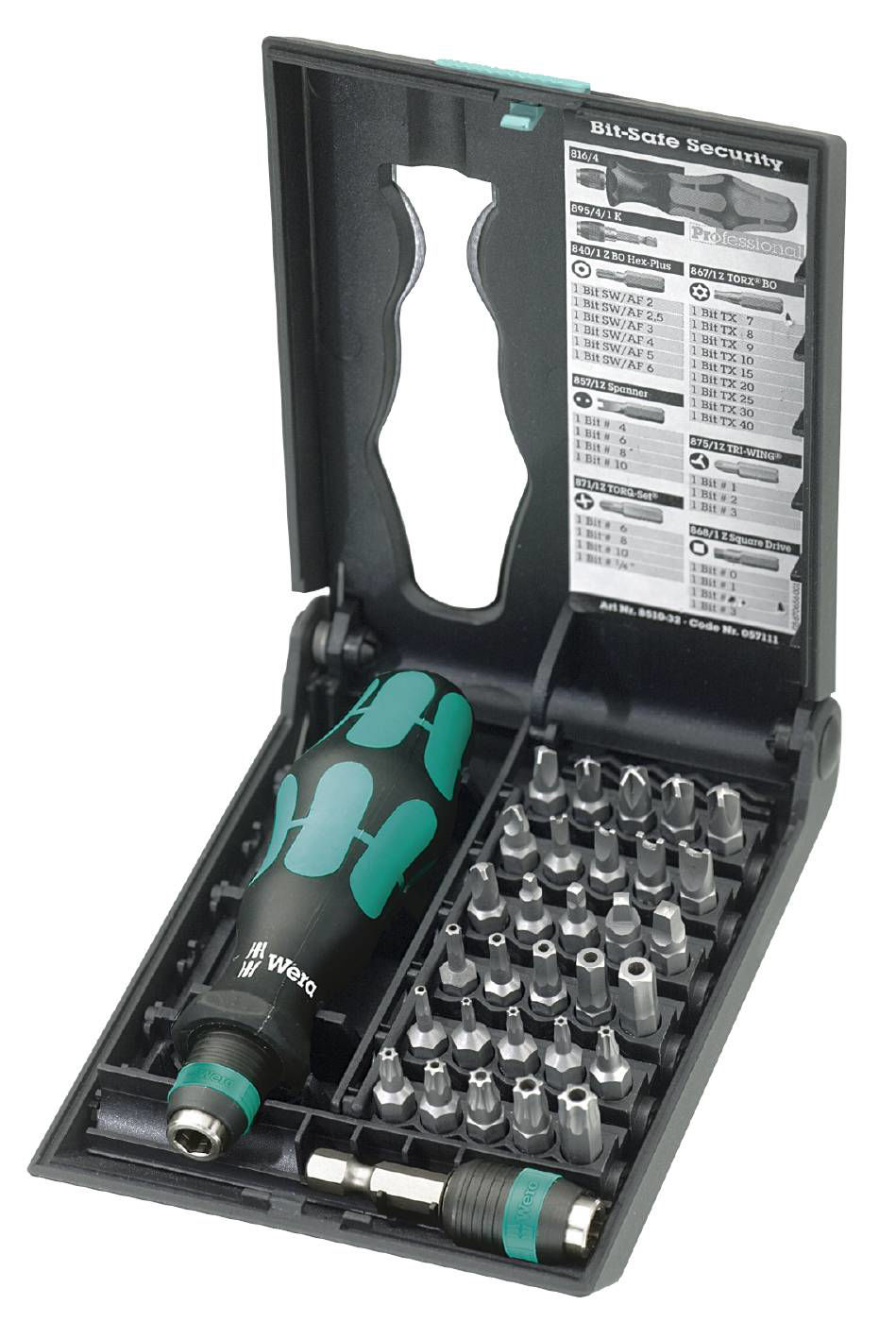 Wera Bitssats Kraftform Kompakt 71 - med