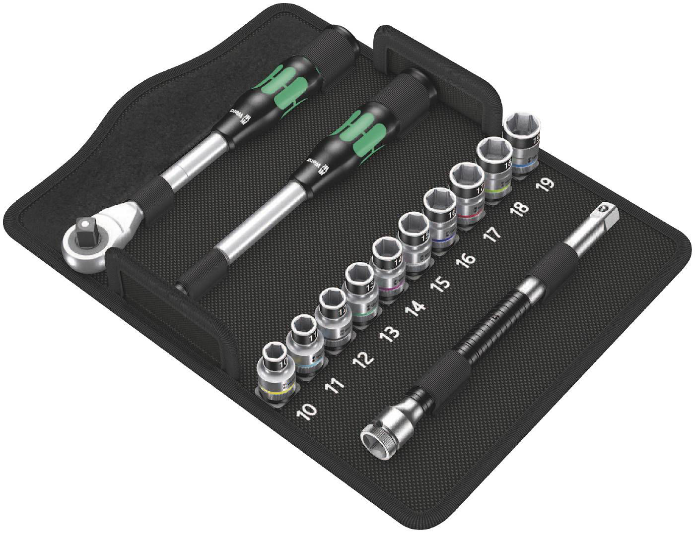 Wera Hylsnyckelsats 8006SC med 1/2" fyrkantsfäste