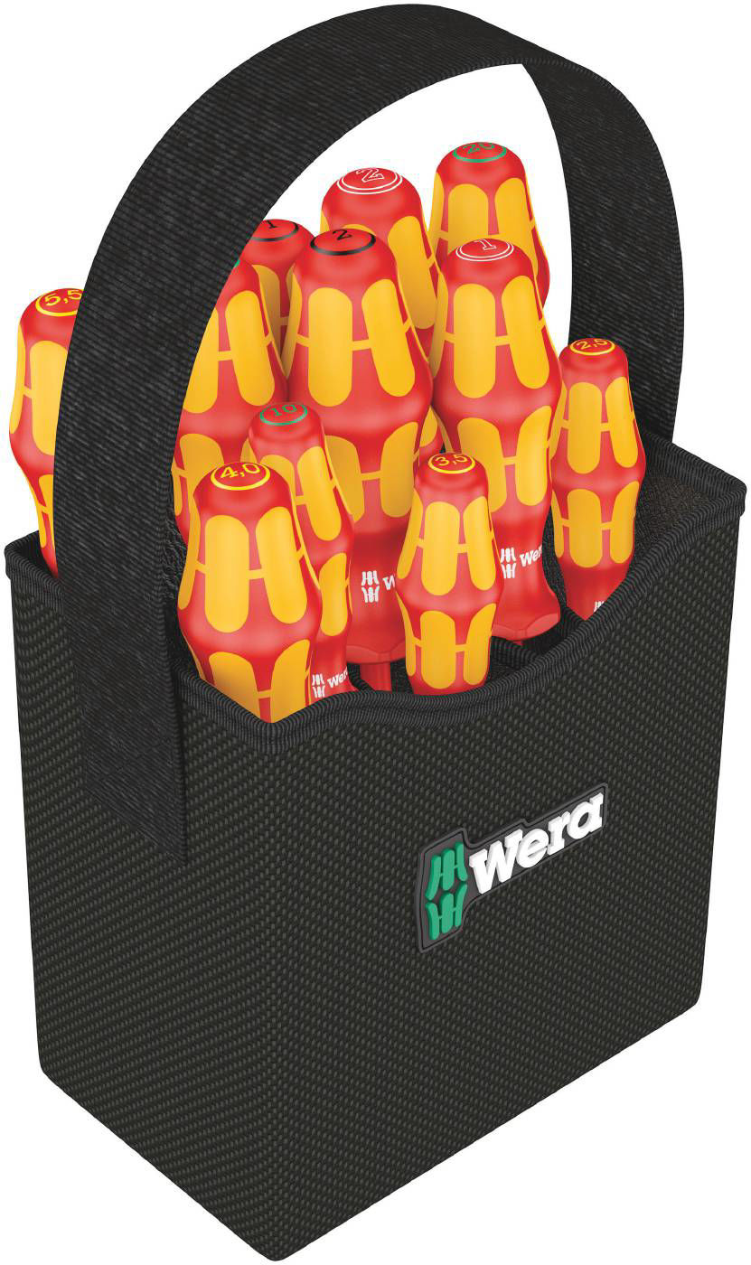 Wera Skruvmejselset VDE Kraftform 2Go 100 11-delar - med