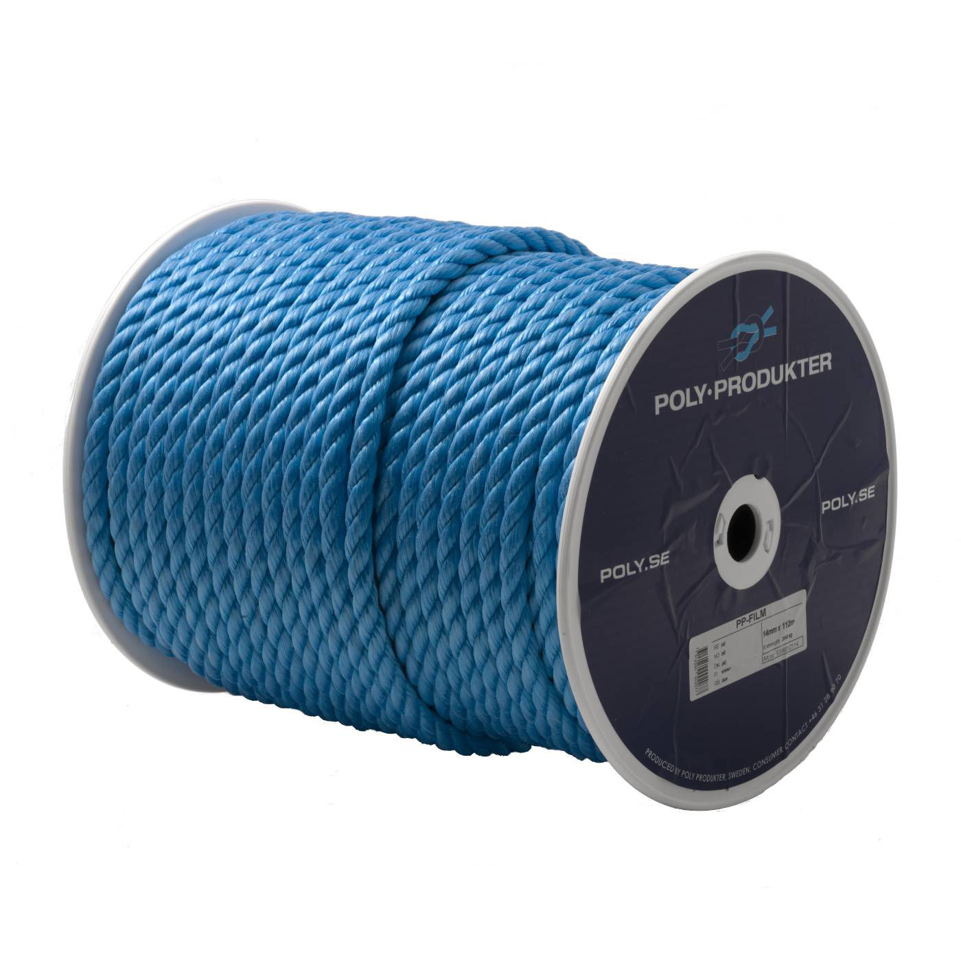 Poly Tågvirke PP 3-SL 10MM Blå Spol (Pris per meter)