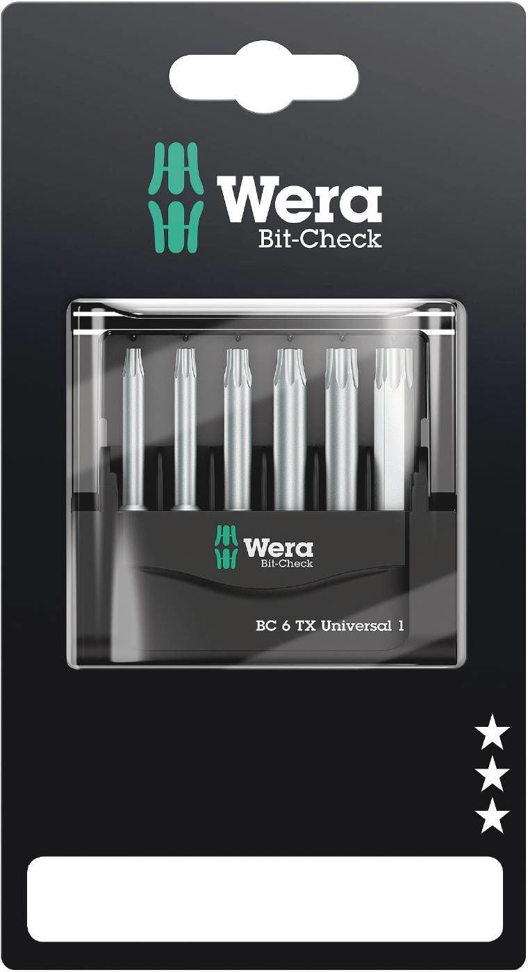 Wera Bitssats Bit-Check 6 TX Universal 1 - mm