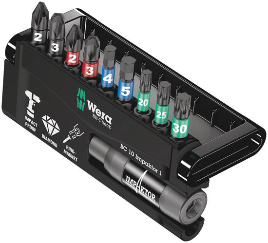 Wera Bitssats Bit-Check 10 Impaktor