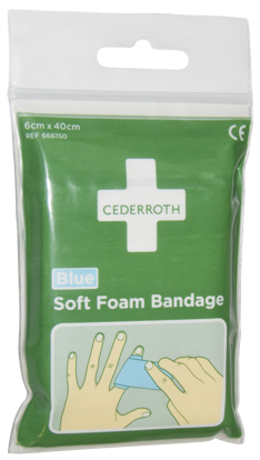 Cederroth Bandage Soft Foam Blå 6x40cm
