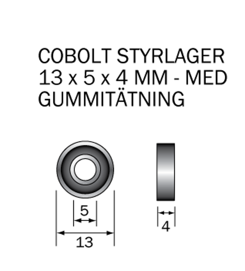 Cobolt M-135X Kullager 13 x 5 x 4 mm