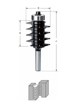 Delver Fingerskarvfräs 35x38x86 S=8mm