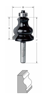 Delver Listprofilfräs 31,8x33x78 S=8mm