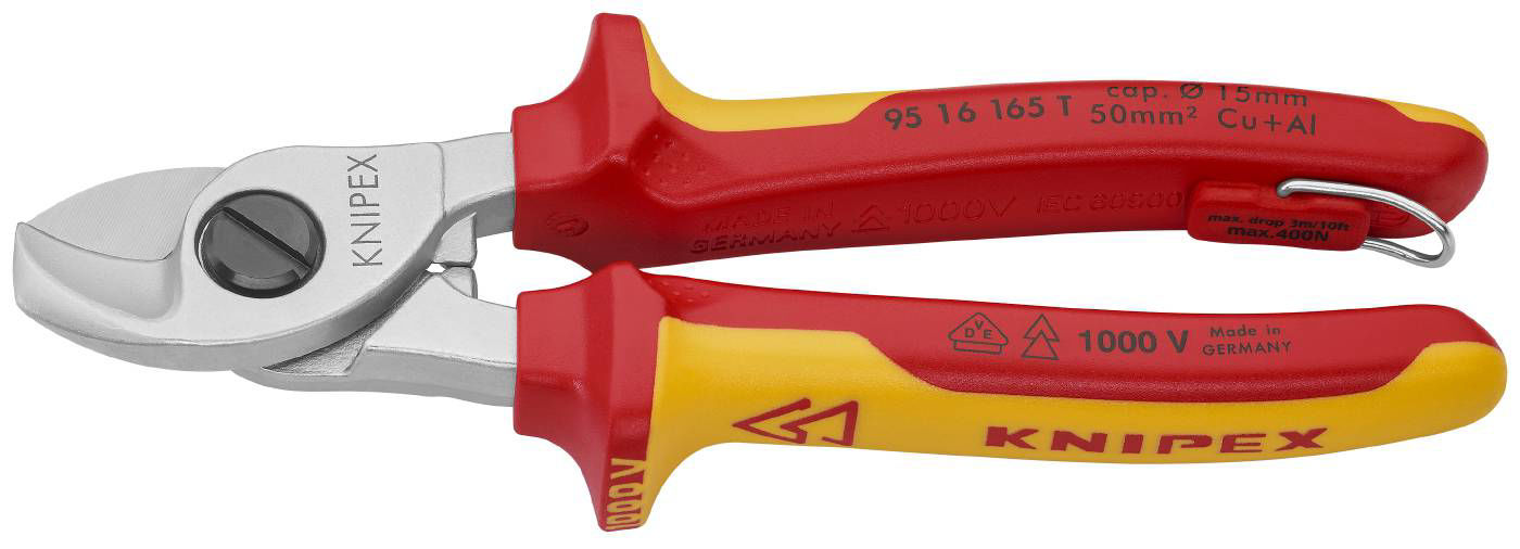 Knipex Kabelsax 165mm 95 16 165 T - med