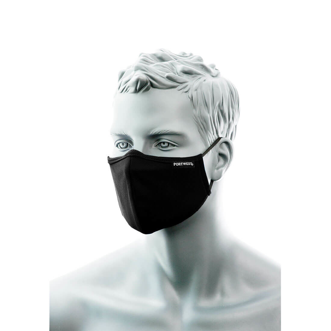 Portwest Munskydd CV34 2-lager Antimikrobiell Ansiktsmask Tyg - med
