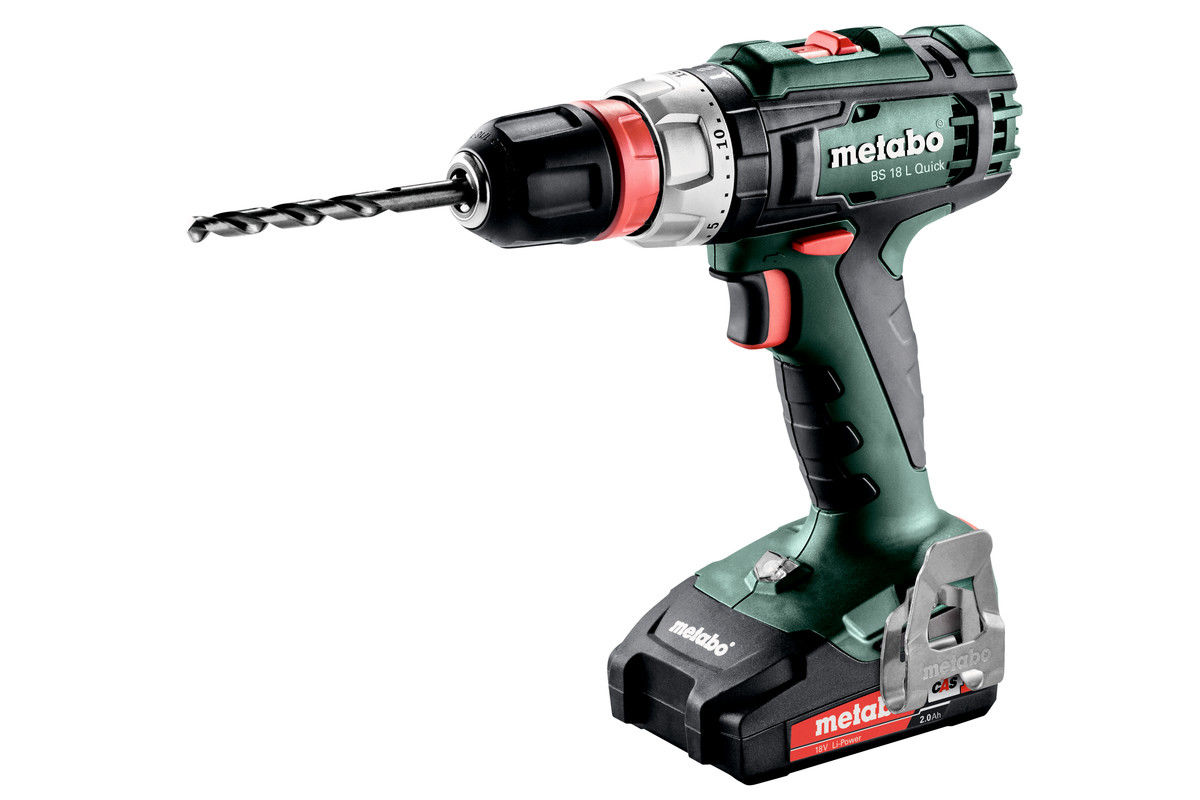 Metabo Borr-/skruvdragare BS 18 L Quick 18V (2x2,0ah) - borrskruvdragare