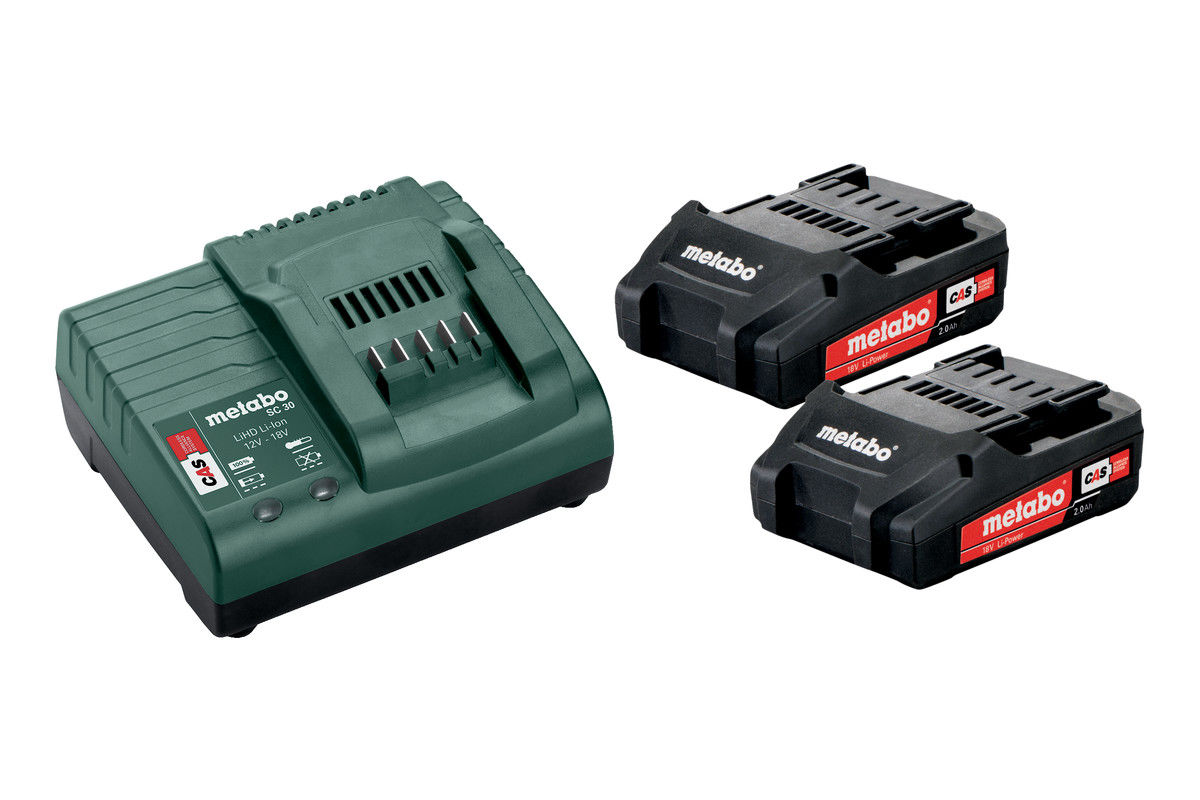 Metabo Bassats 2x2,0ah 18V