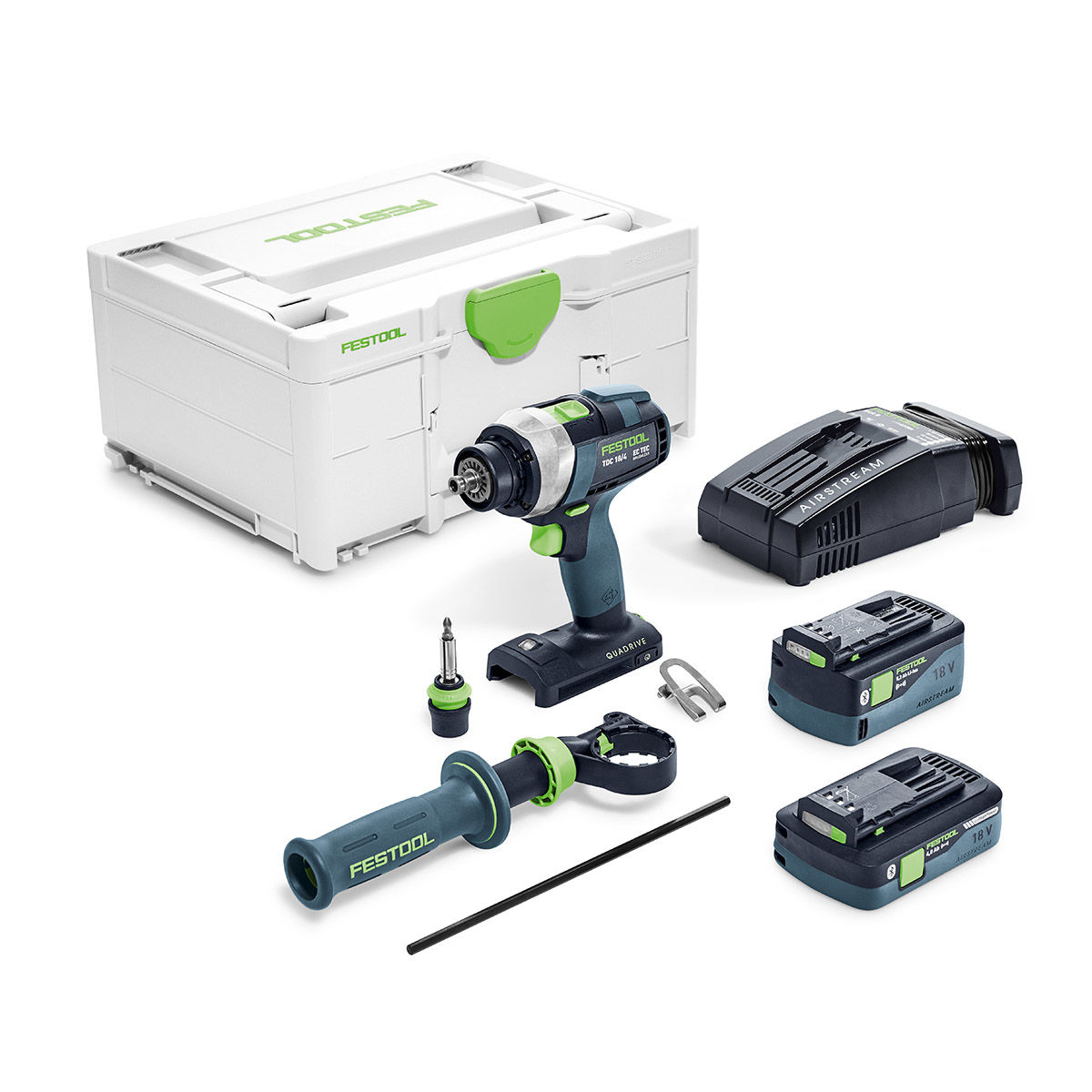 Festool Skruvdragare TDC 18/4 5,2/4,0 I-Plus-SCA QUADRIVE - med