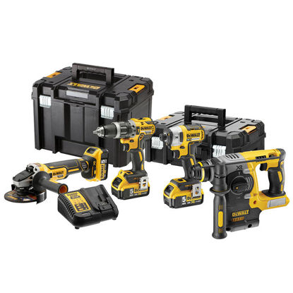 DEWALT DCK422P3T Combokit 18V XR 4 KIT (DCD796, DCF887, DCG405, DCH273) TSTAK