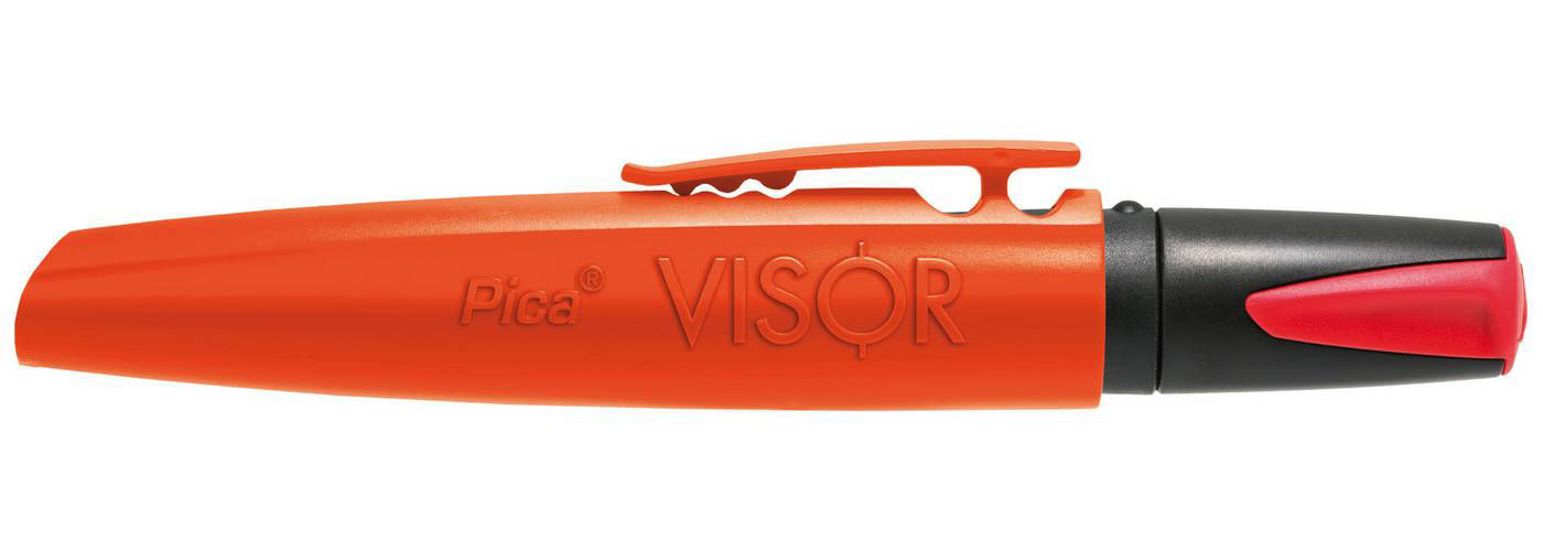 Pica VISOR Märkpenna Röd - hållbar