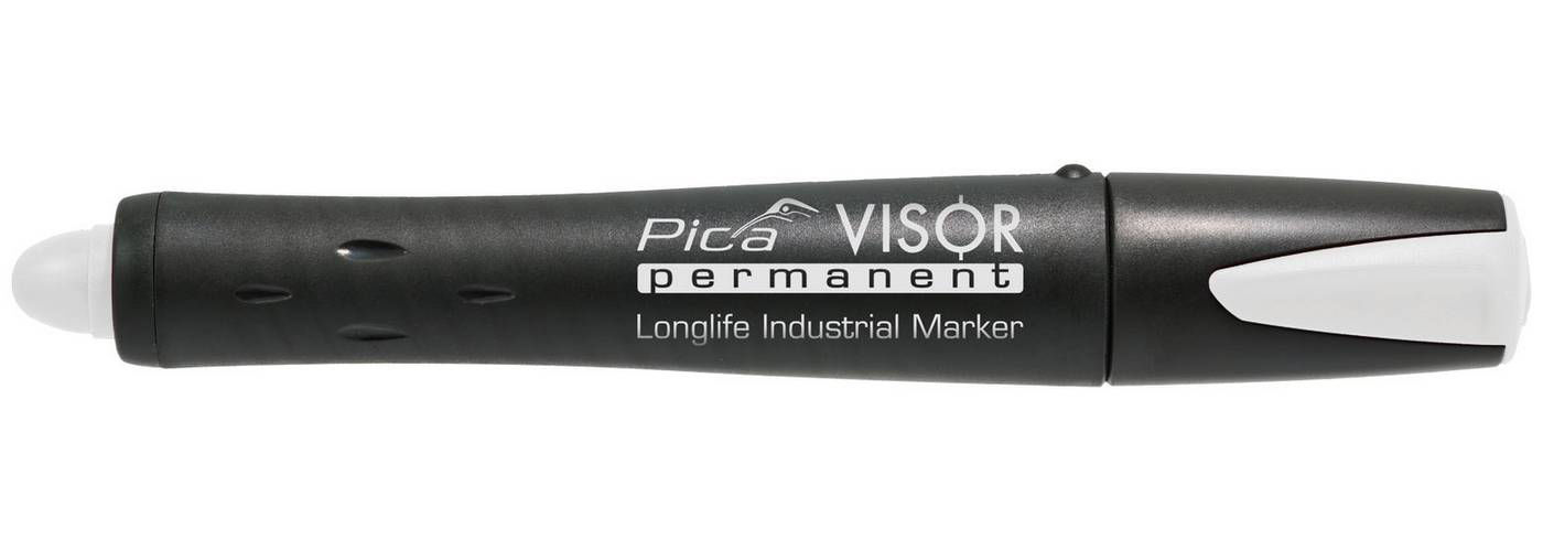 Pica VISOR Märkpenna Vit - hållbar
