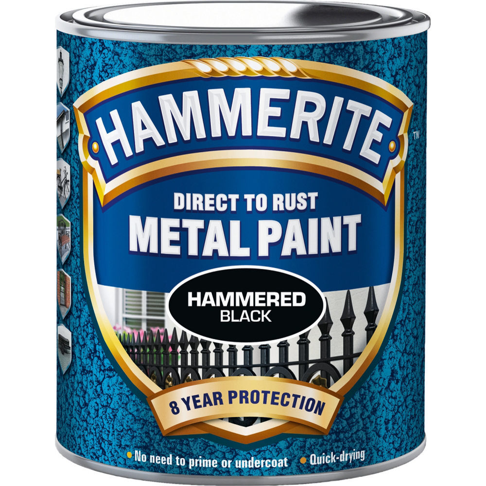 Hammerite Hammarlack 250ML Svart - metall