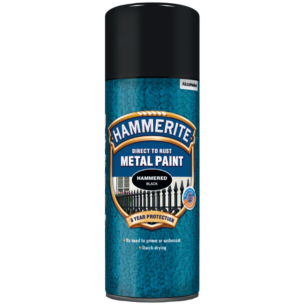 Hammerite Hammarlack 400ML Spray Svart - med
